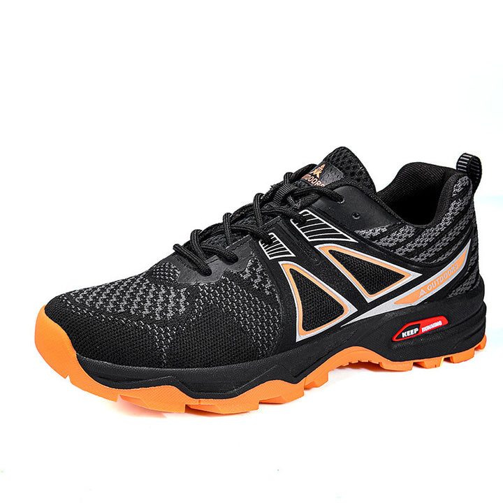 Men's nano rugged trekking sneakers with aggressive profile design and breathable knit upper Mune Fashion