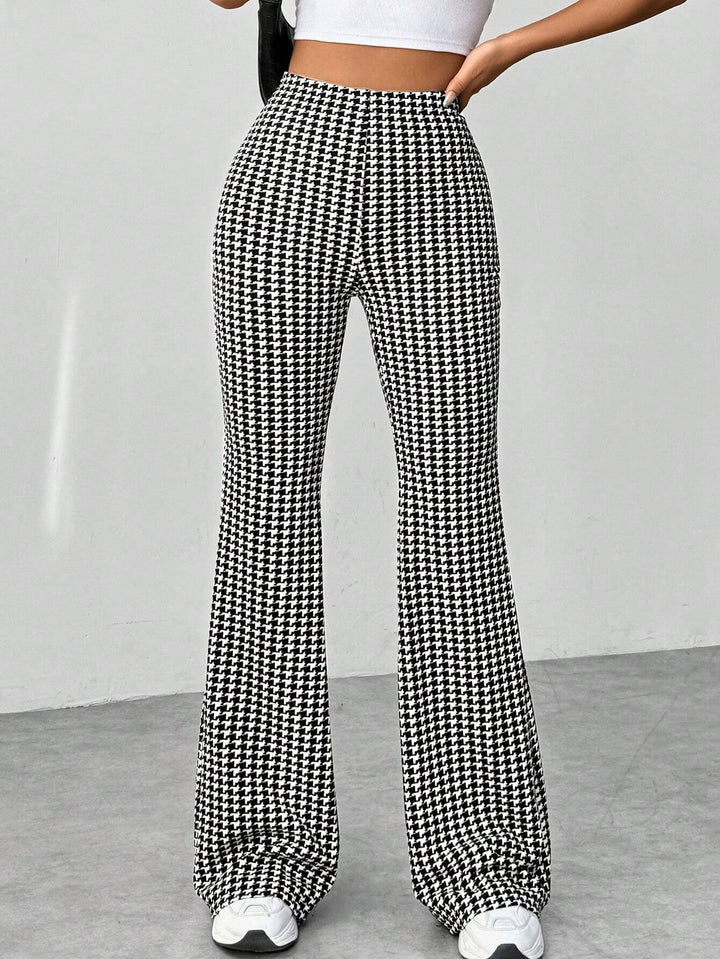 Ladies' Stretch Flared Pants with High Waist and Wide Leg Mune Fashion