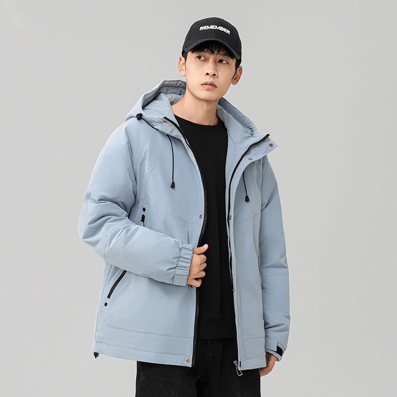 Men's Technical Winter Jacket with Adjustable Hood Collar Mune Fashion