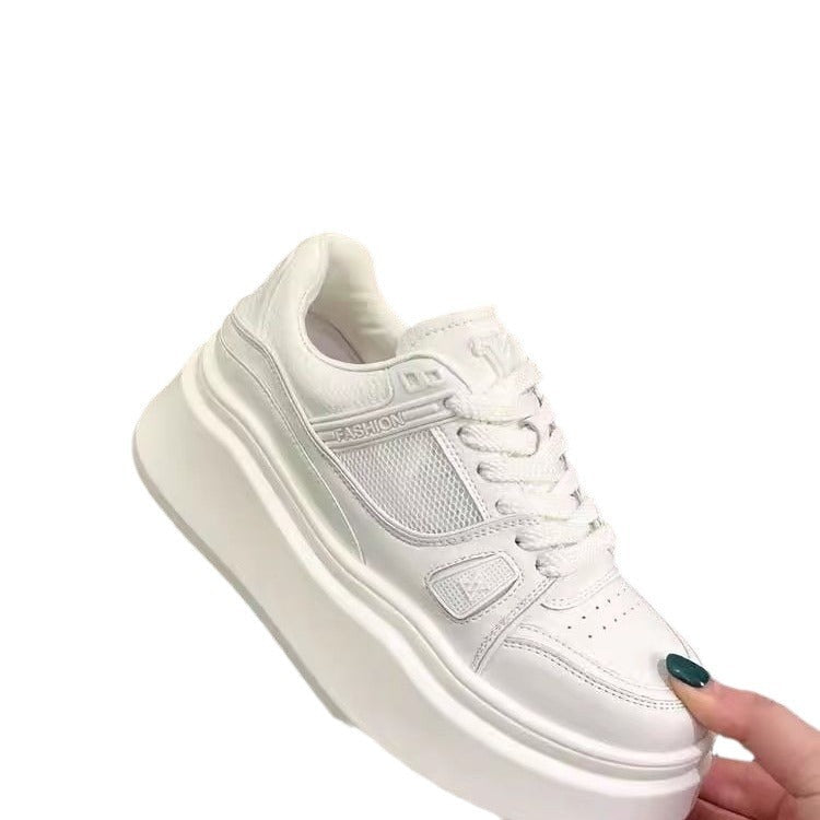 Women's sporty sneakers with double sole and contrast stitching Mune Fashion