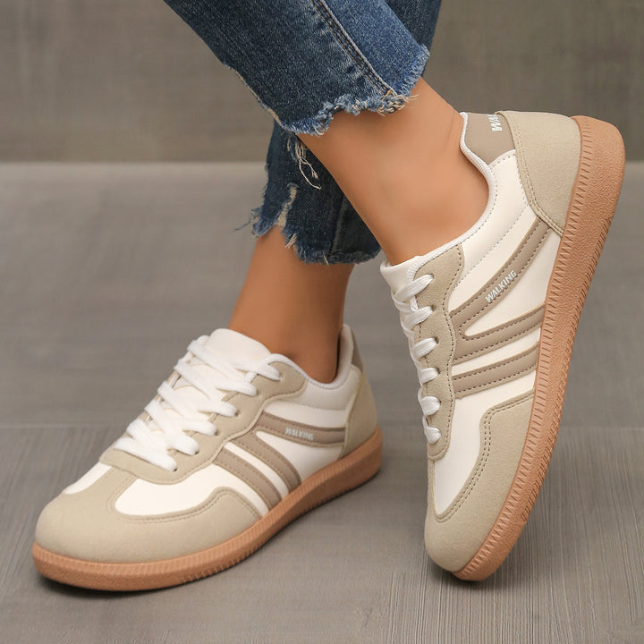 Women's Retro Sneaker with rubber sole, lightweight textile lining and comfort insole Mune Fashion