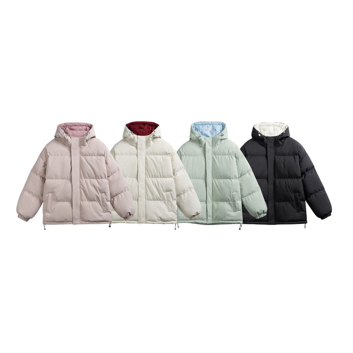 Ladies padded hooded quilted jacket in oversized puffer cut with drawstring waistband Mune Fashion