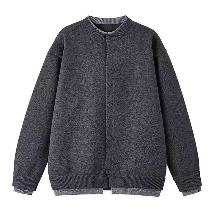 Men's Fashionable Cardigan with Button Placket Mune Fashion