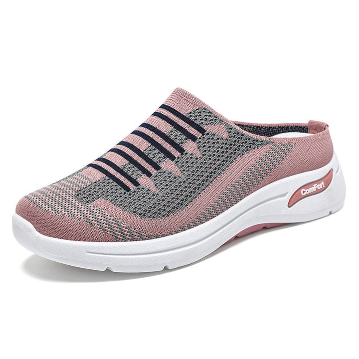Women's Comfortable Slip-On Sneakers with Elastic Upper Mune Fashion
