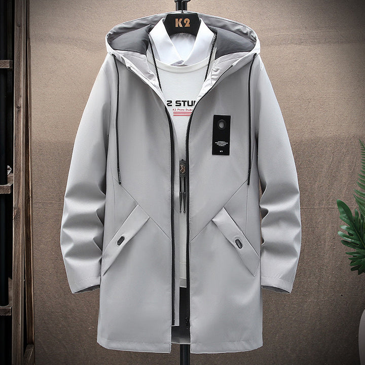 Men's padded parka with teddy lining, hood and concealed two-way zipper Mune Fashion