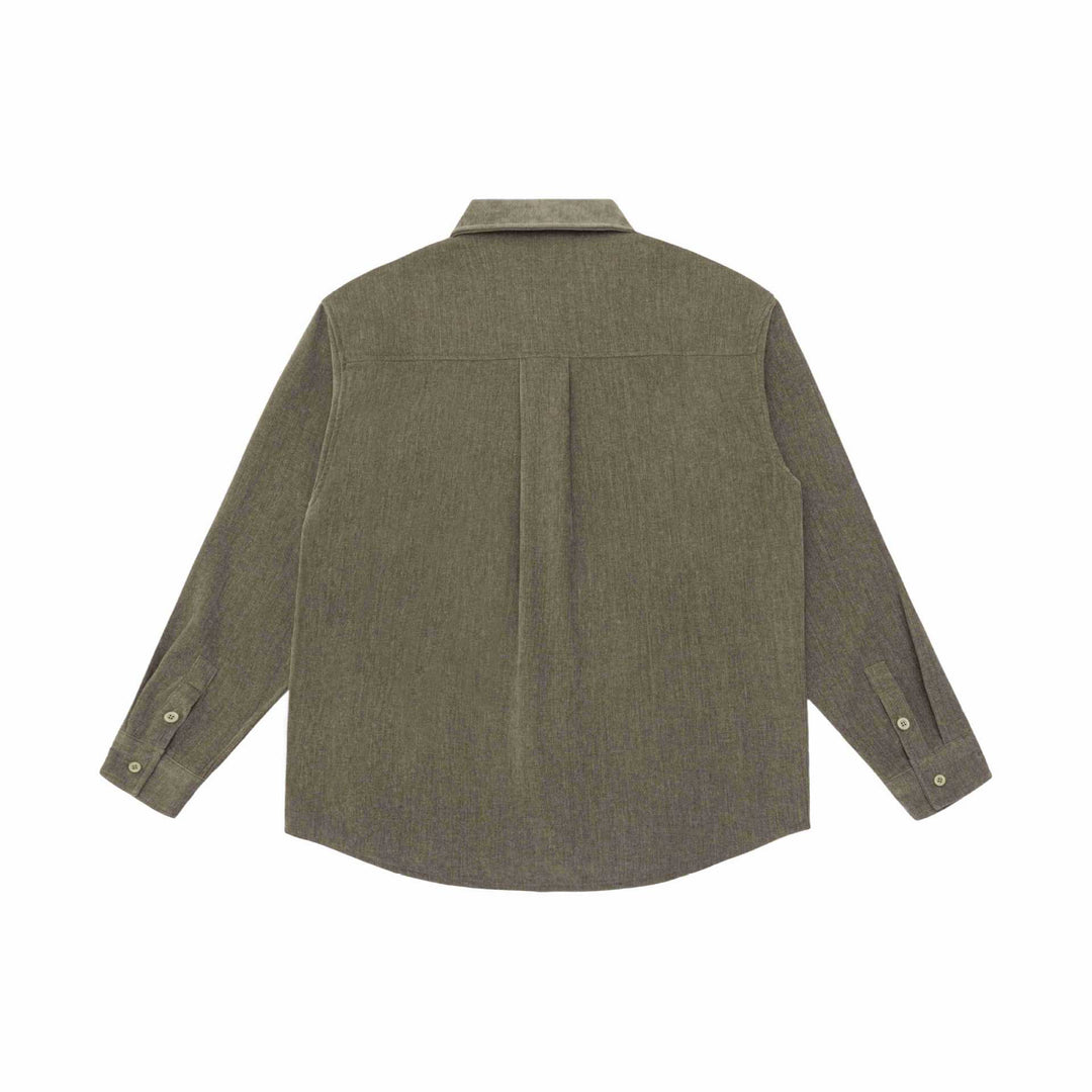 Men's overshirt jacket made of textured wool blend with chest pocket Mune Fashion