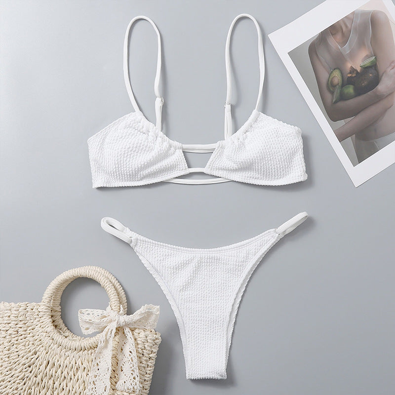 Women's Triangle Bikini with sophisticated mesh design Mune Fashion
