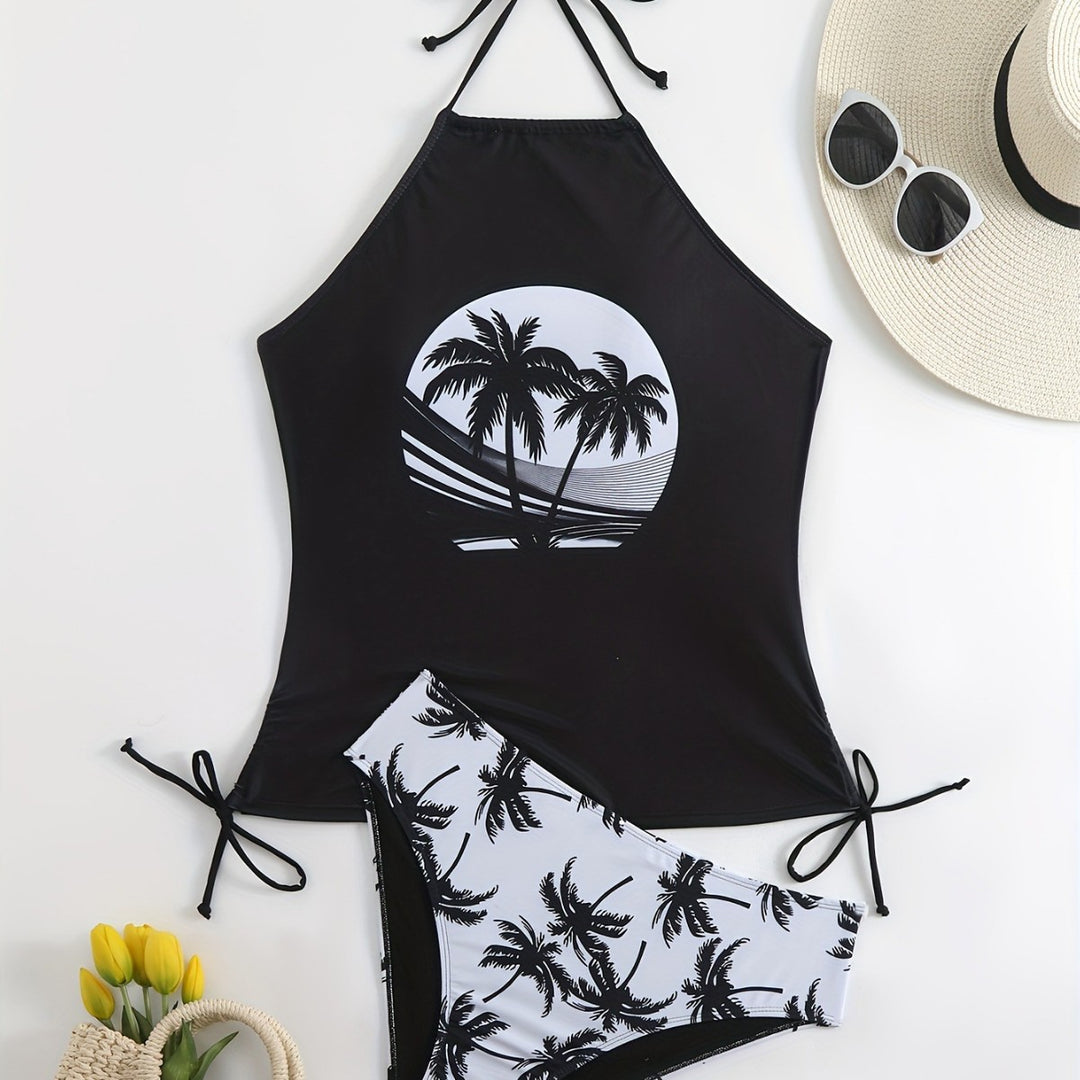 Women's bikini set with palm pattern from Mune Fashion
