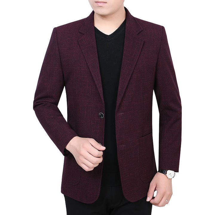 Men's Glencheck Blazer Slim Fit made of wool blend with subtle overcheck Mune Fashion