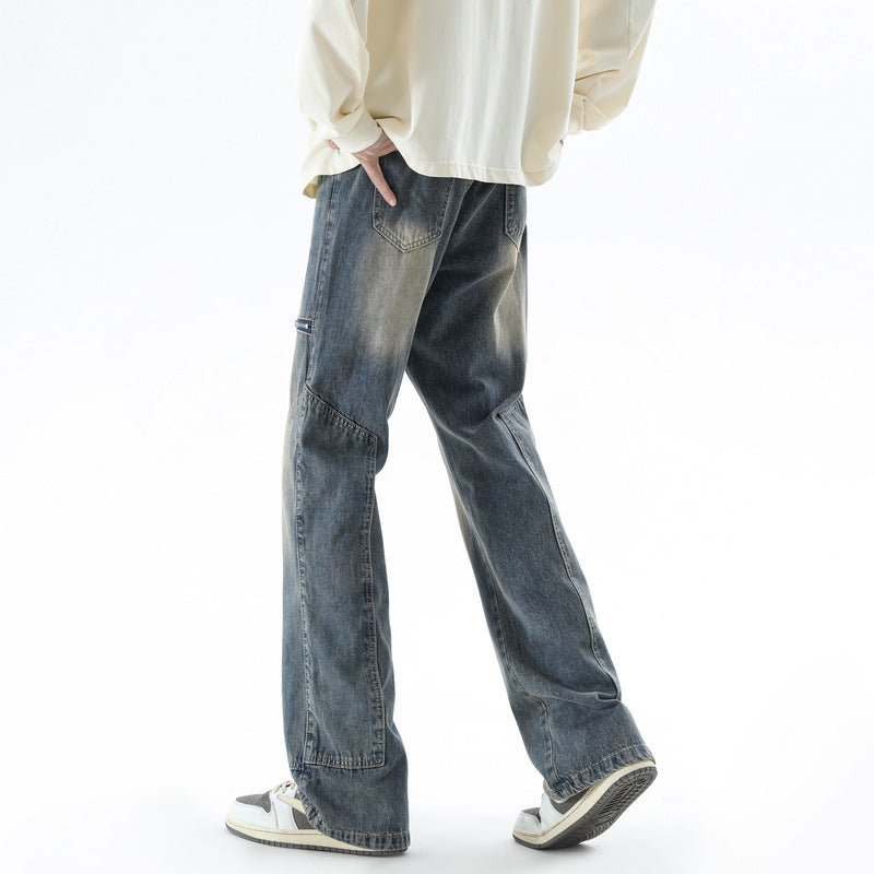 Men's Casual Cargo Jeans with Modern Pockets Mune Fashion
