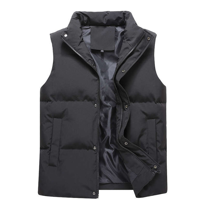 Men's quilted thermo vest with stand-up collar, windproof outer layer and zip pockets Mune Fashion