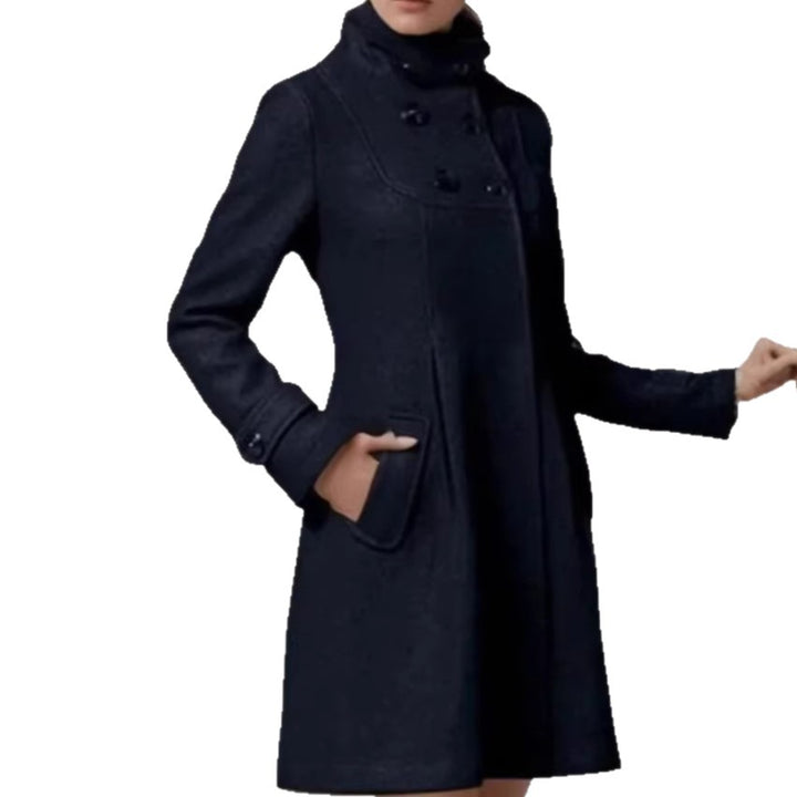 Women's Fashion Transitional Jacket with Hood and Button Details