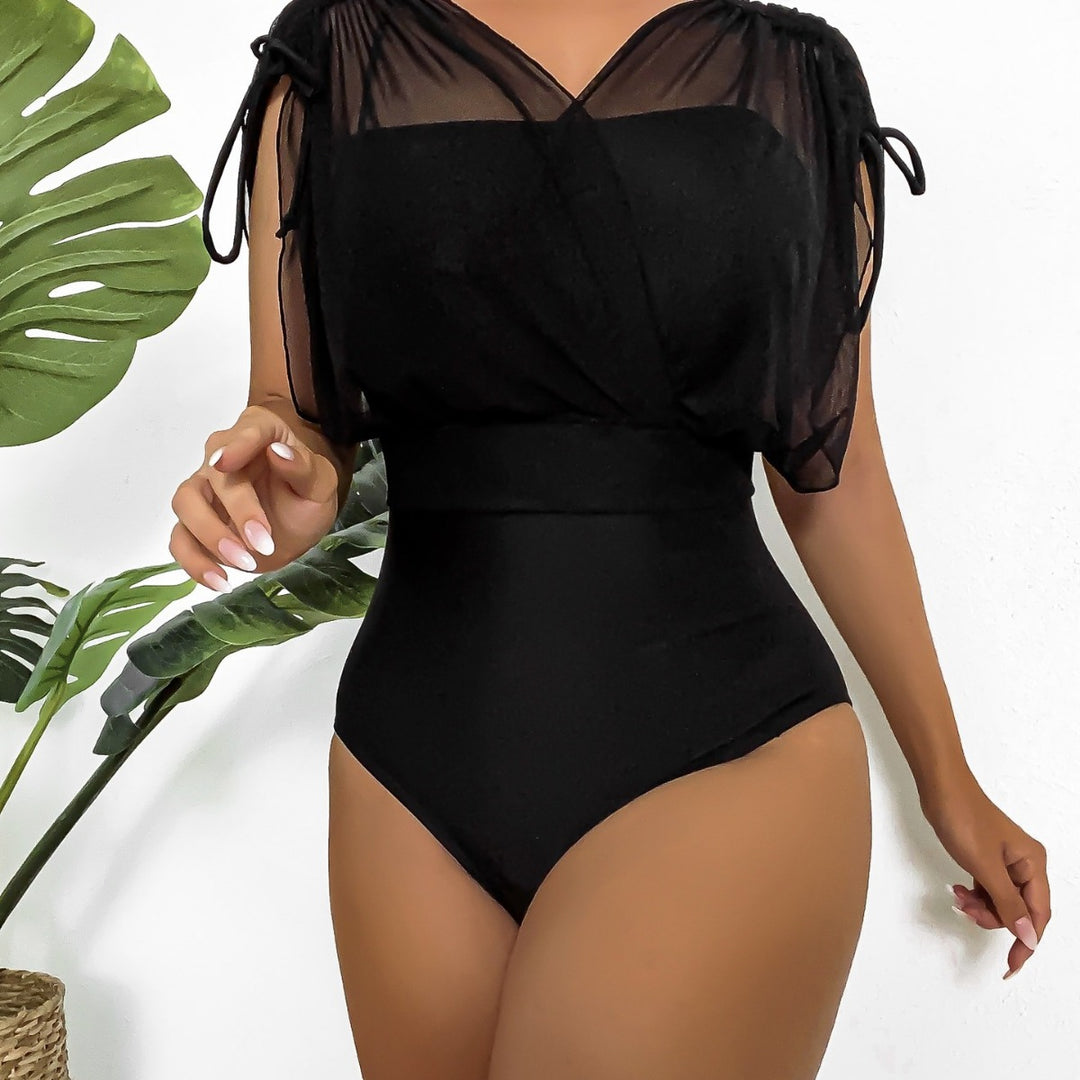Women's swimsuit with elegant transparent shirt Mune Fashion