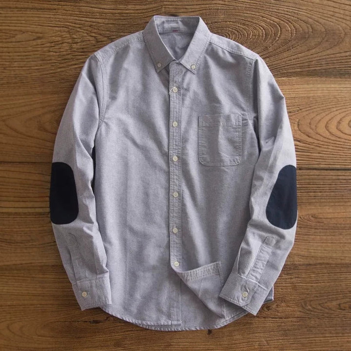 Men's Long Sleeve Shirt with Contrast Sleeves