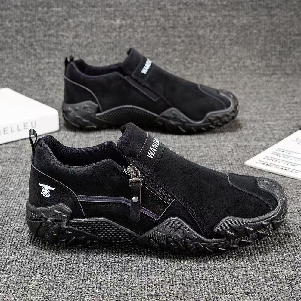 Men's Robust Outdoor Sneaker with Zipper and profiled Trail Profile Mune Fashion
