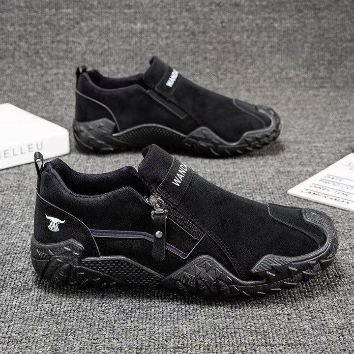 Men's Robust Outdoor Sneaker with Zipper and profiled Trail Profile Mune Fashion