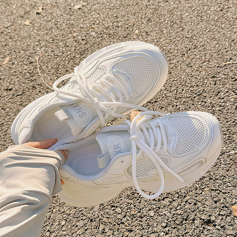Women Chunky Sneakers with breathable mesh upper and padded sole Mune Fashion