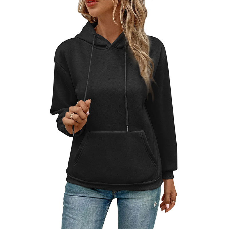 Women's classic hoodie with kangaroo pocket and slim cuff fit Mune Fashion
