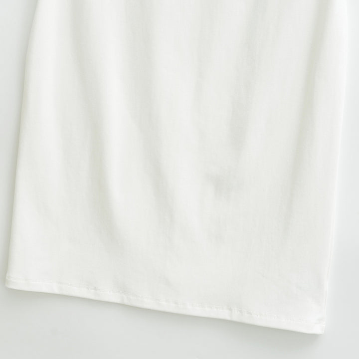 Ladies' Fitted Midi Skirt made of Fine Knitwear with Elastic Waistband Mune Fashion