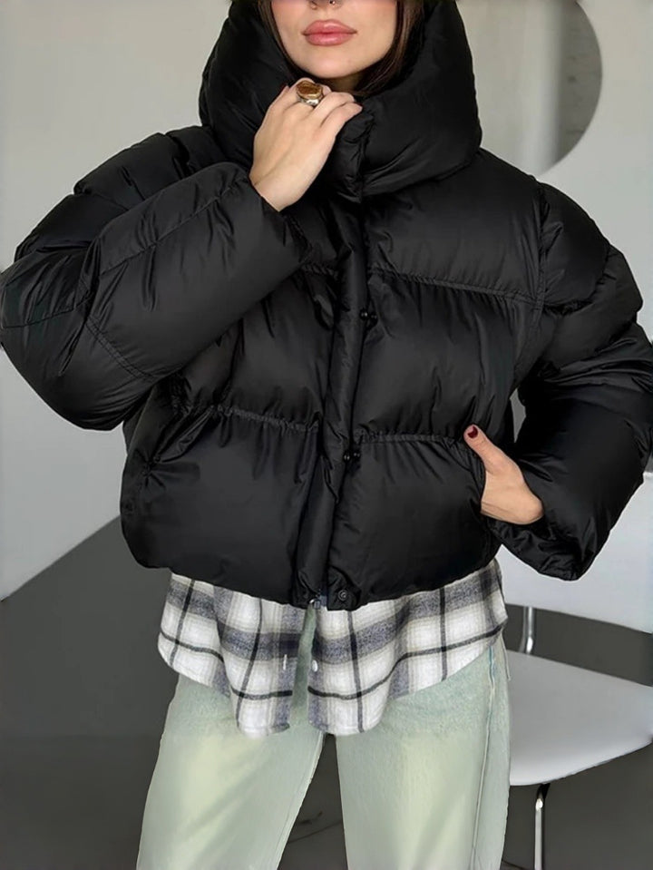 Ladies Stylish Short Jacket with Quilted Details