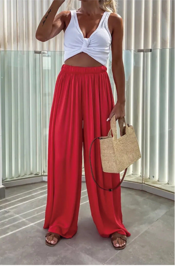 Ladies Elegant and Airy Palazzo Pants Mune Fashion