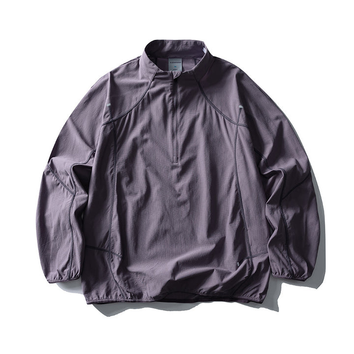 Unisex Lightweight Tech Half-Zip Pullover with Raglan Sleeves Mune Fashion
