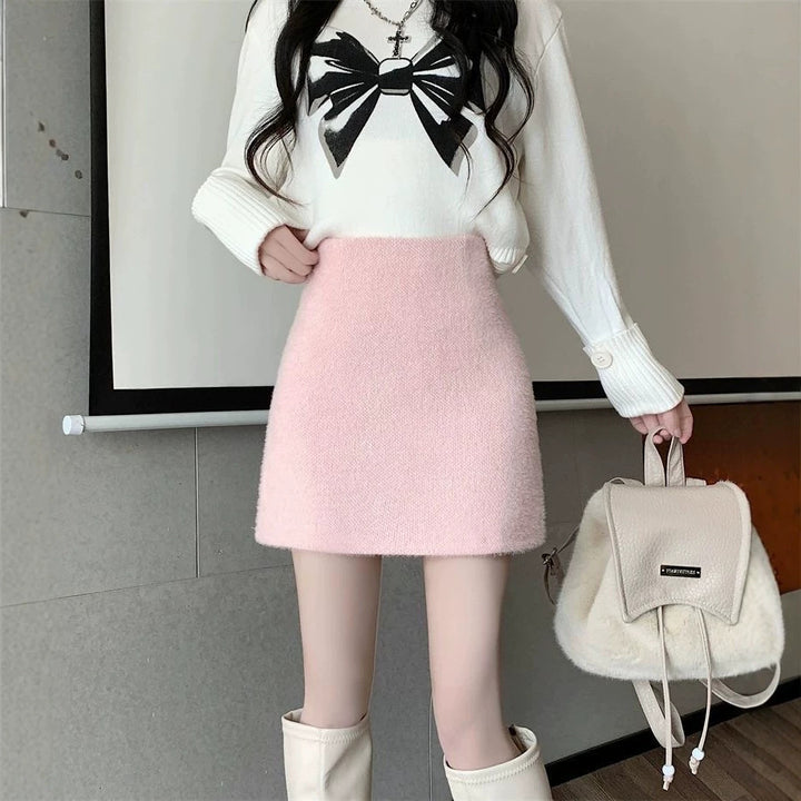 Women's elegant and comfortable wool skirt Mune Fashion