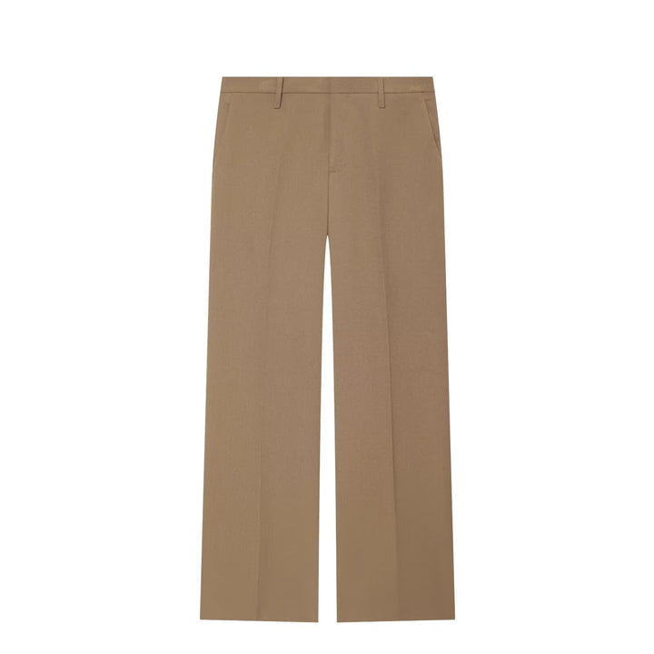 Women Wide High Waist Trousers with Pleats and Belt Loops Mune Fashion