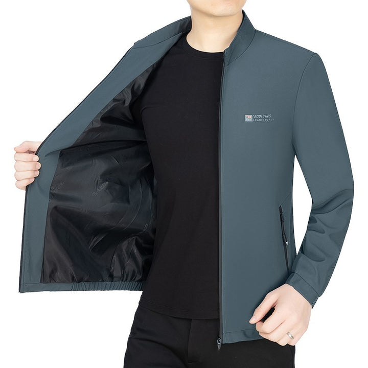 Men's Windproof Softshell Transition Jacket with Insulating Teddy Lining Mune Fashion