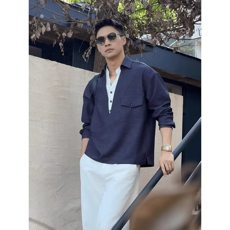 Men Elegant Casual Shirt Mune Fashion