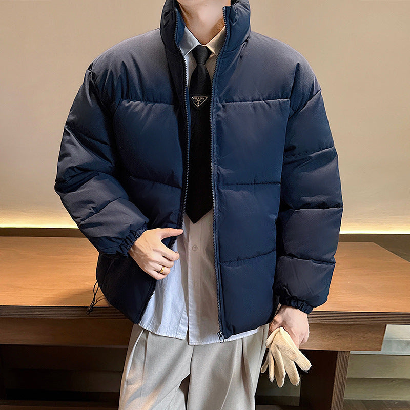 Unisex nan padded quilted jacket with stand-up collar, two pockets and elastic cuffs Mune Fashion