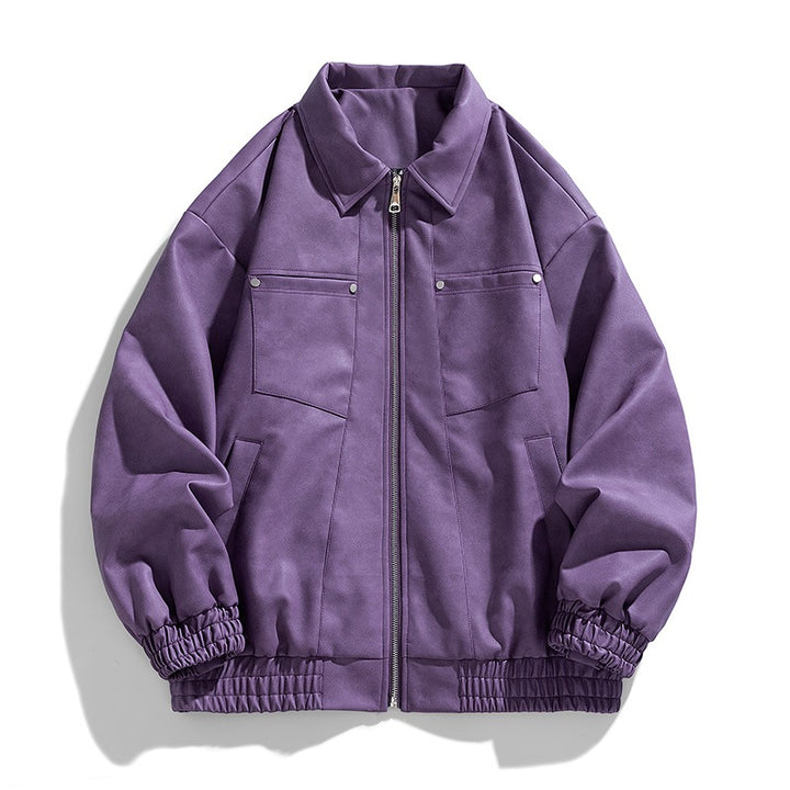 Men's Fashion Jacket with Stand-Up Collar and Practical Pockets Mune Fashion
