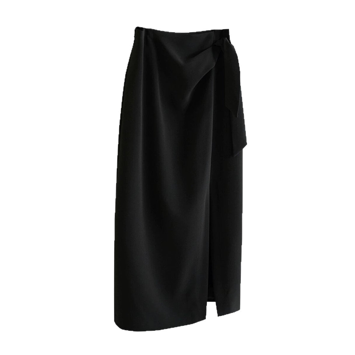 Women's Elegant Wrap Skirt with Waist Tie Mune Fashion