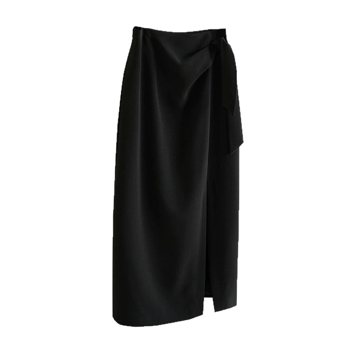 Women's Elegant Wrap Skirt with Waist Tie Mune Fashion