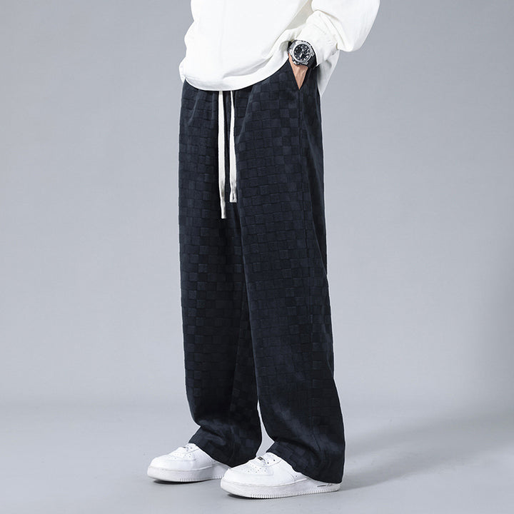 Men's Comfortable Check Pattern Jogging Pants
