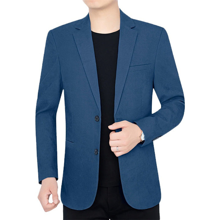 Men's Slim-Fit Unlined Blazer with Notch Lapel and Two-Button Silhouette Mune Fashion