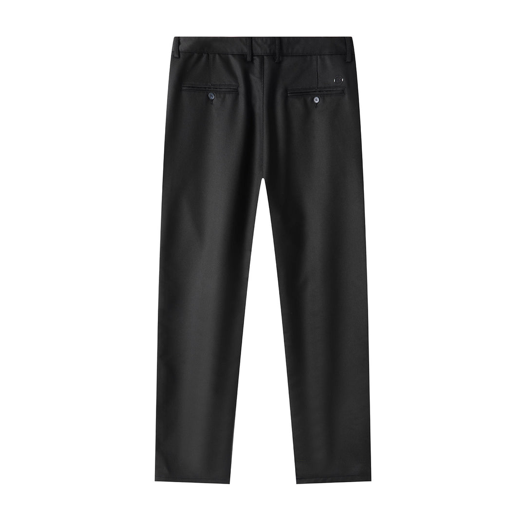 Men's Elegant Slim-Fit Suit Pants with Crease and Concealed Pockets Mune Fashion