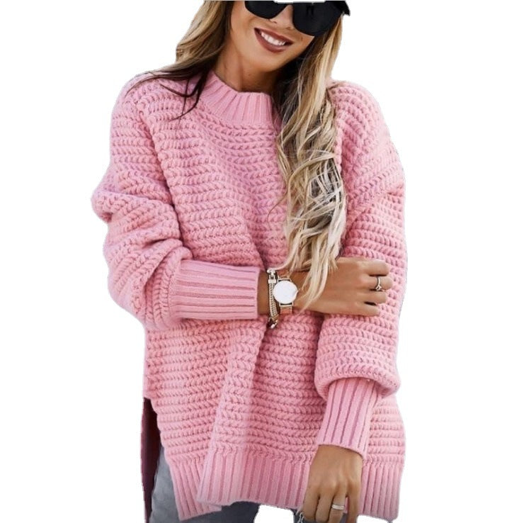 Women's Cozy Knit Sweater In Relaxed Oversize Cut Mune