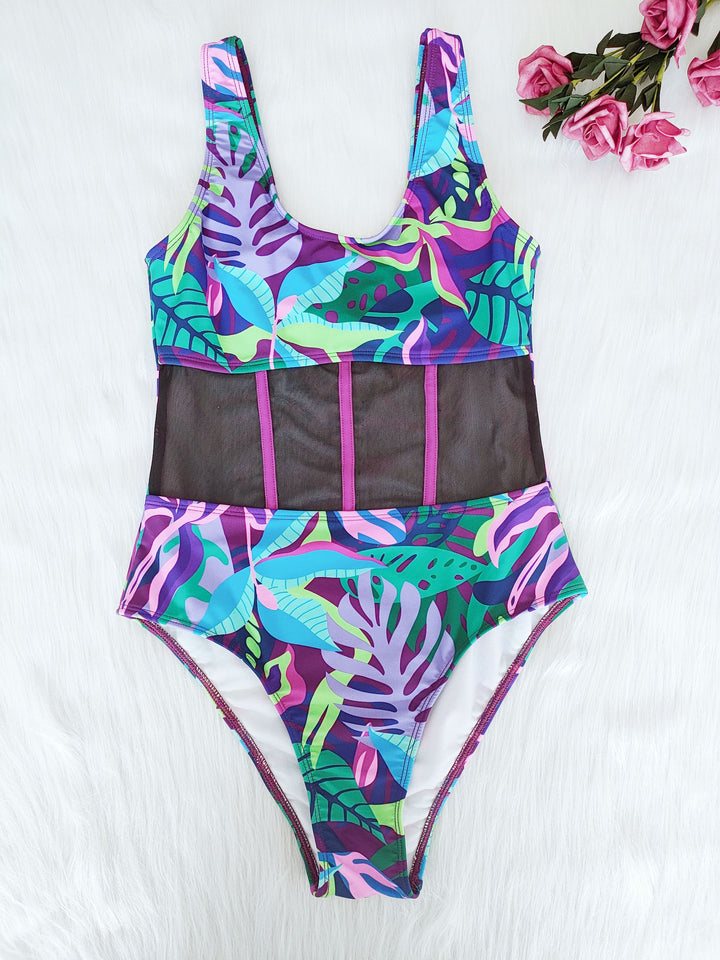 Ladies Swimwear with Mesh Insertion Mune Fashion