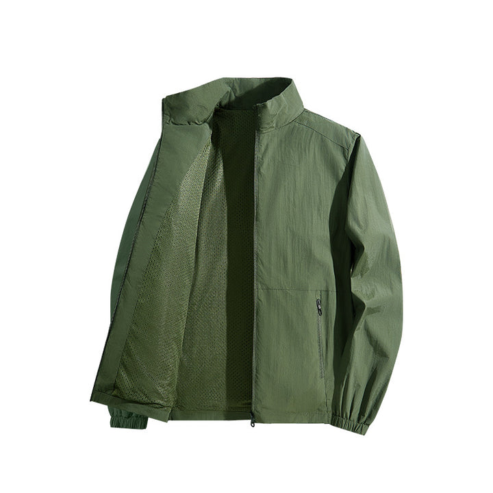 Men's Lightweight Outdoor Jacket with Breathable Material
