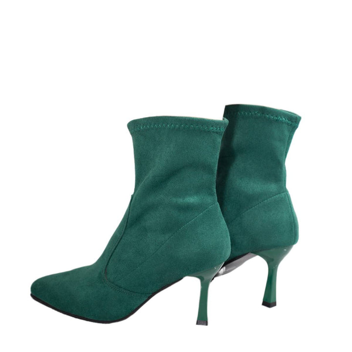Women's Elegant Ankle Boots with Transparent Heel Mune Fashion