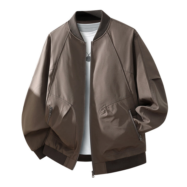 Men's Fashionable Bomber Jacket with Inner Lining Mune Fashion