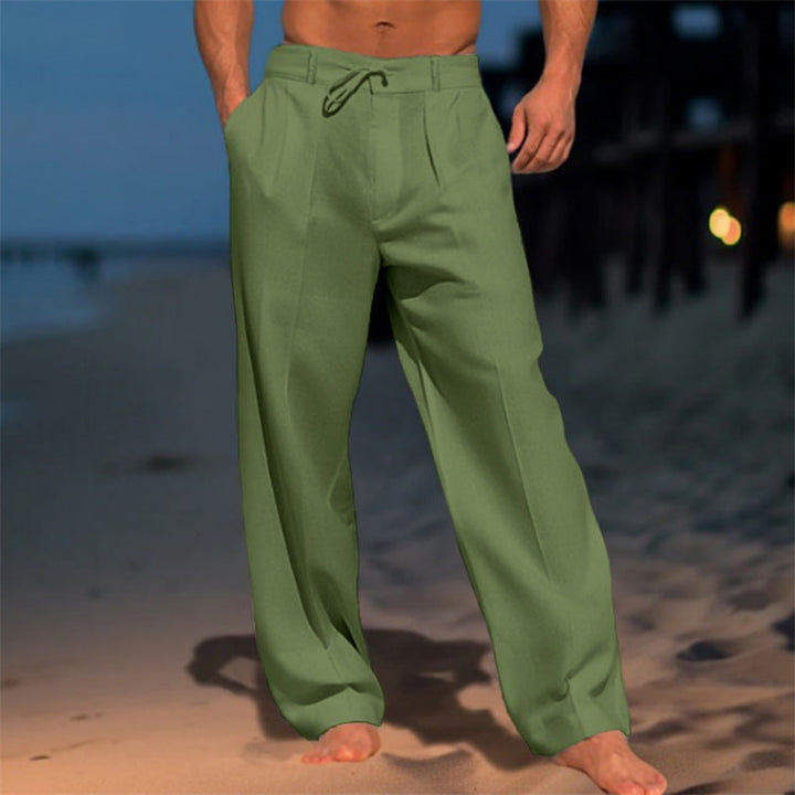 Men's elegant casual pants with a relaxed fit and adjustable waistband Mune Fashion
