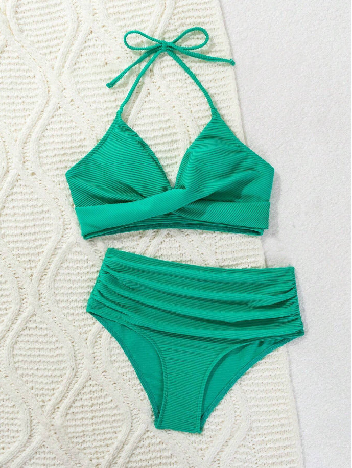 Women's bikini set with high waist and elegant wrap design Mune Fashion