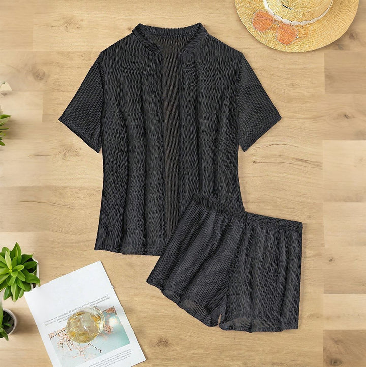 Women's leisure swimsuit with airy overlay jacket Mune Fashion