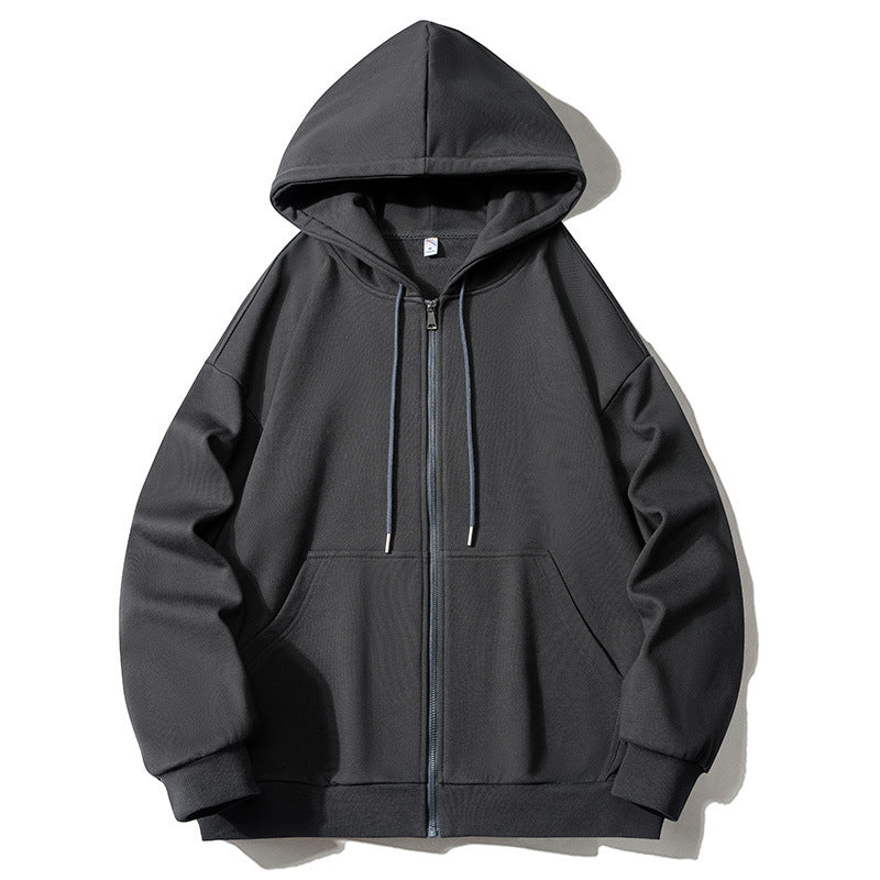 Men's hoodie zip-up jacket with full zip, oversized fit, and raglan sleeves Mune Fashion