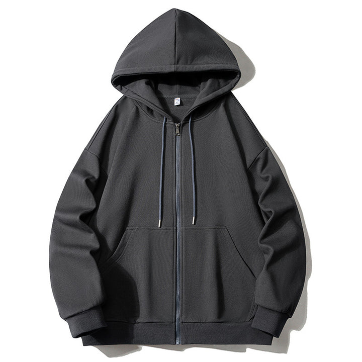 Men's hoodie zip-up jacket with full zip, oversized fit, and raglan sleeves Mune Fashion