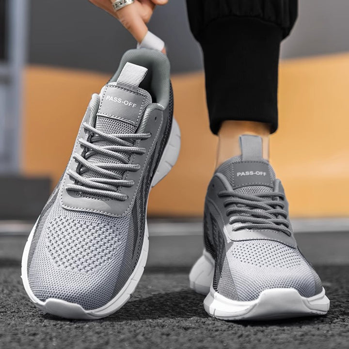Men's breathable lightweight running and leisure sneakers with cushioning sole Mune Fashion