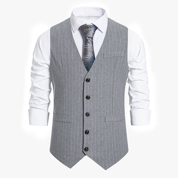 Men's pinstripe business vest with tailored cut Mune Fashion