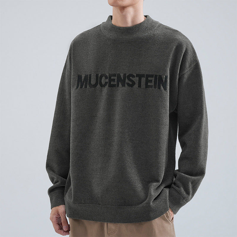 Men's Comfortable Oversized Sweater with Graphic Print Mune Fashion
